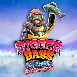 Bigger Bass Blizzard Christmas Catch slot logo by Pragmatic Play at Casea Casino